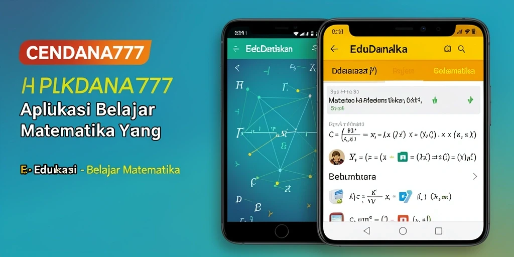 Tampilan antarmuka aplikasi CENDANA777 yang menarik untuk belajar matematika.