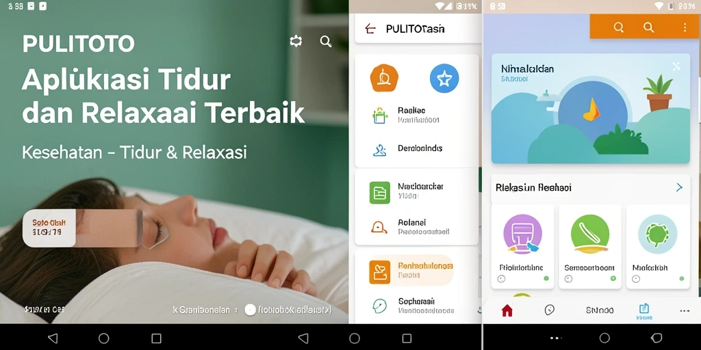 Antarmuka PULITOTO yang sederhana dan mudah digunakan untuk relaksasi.