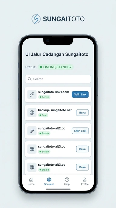 Tampilan link alternatif sungaitoto